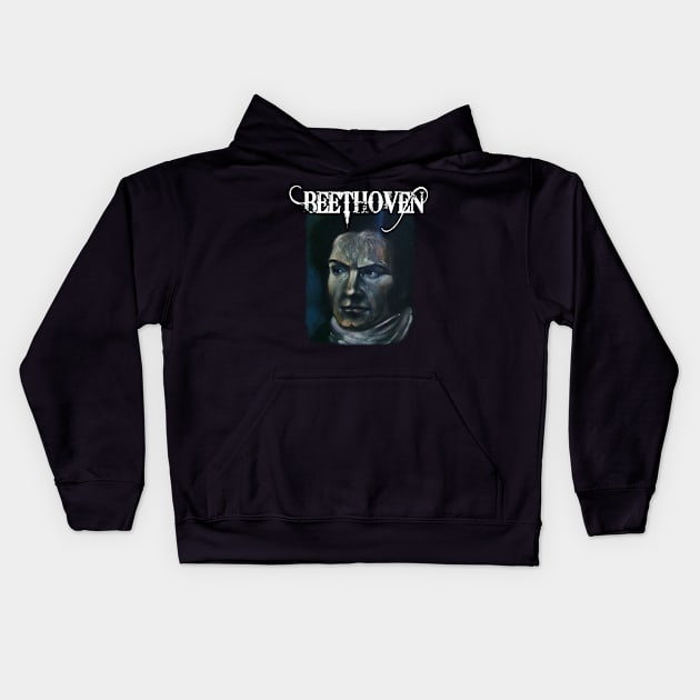 BEETHOVEN Kids Hoodie by MasterpieceArt